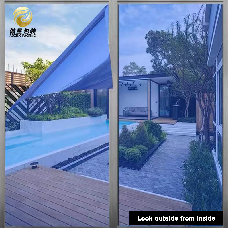 Film film unidirezionale Film Glass Glass Dark Blue Silver